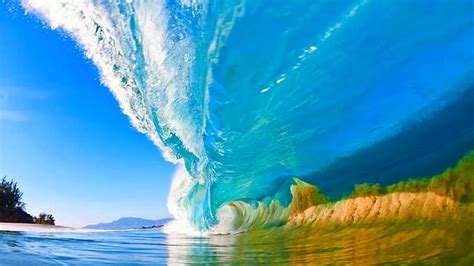 Big Blue, sunny morning, Hawaii, ocean, surf, bonito, wave, beach, sand, summer, HD wallpaper ...