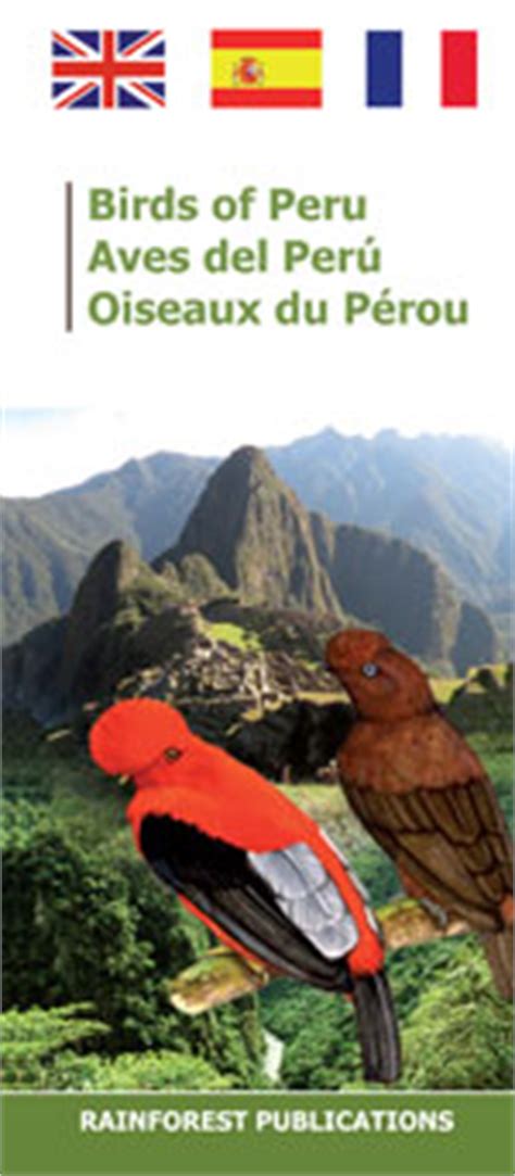 Peru Field Identification Guides by Rainforest Publications