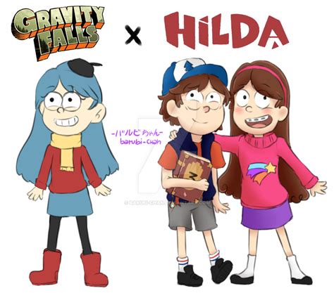 Crossover Gravity Falls X Hilda by barubi-chan on DeviantArt