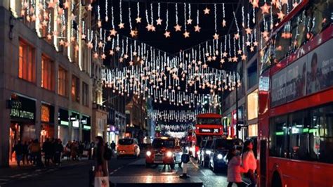 Oxford Circus Christmas Lights December 2021 Stock Footage Video (100% ...