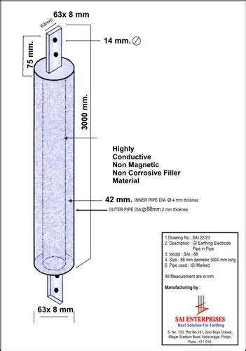 Chemical Earthing Rod Specification - The Earth Images Revimage.Org