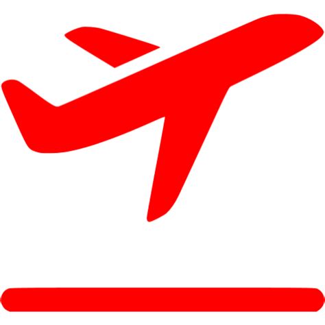 Red Plane Icon Png