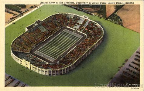 Aerial View Of The Stadium, University Of Notre Dame Indiana