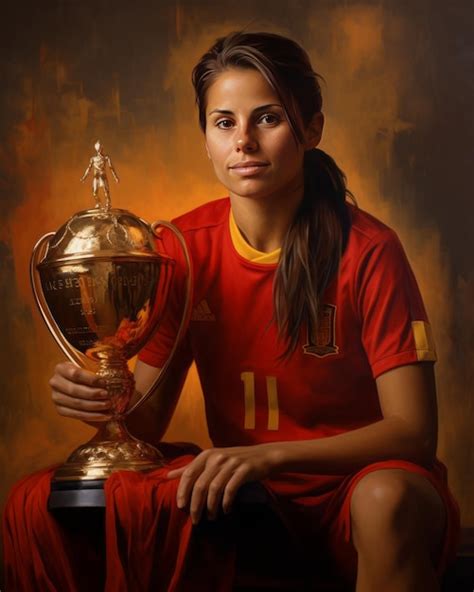 Premium AI Image | The Spanish women's team is celebrating with a ...