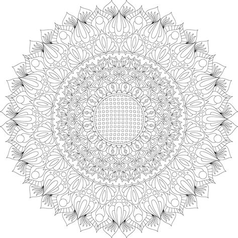 Free Geometric Mandala Coloring Pages, Download Free Geometric Mandala Coloring Pages png images ...