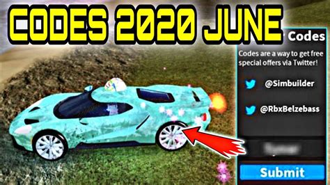 Vehicle Simulator: All New Working Codes (ALL WORKING CODES JUNE 2020) | Roblox - YouTube