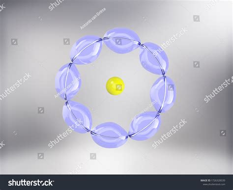 3d Illustration Schrodinger Atomic Model Stock Illustration 1726328539 ...