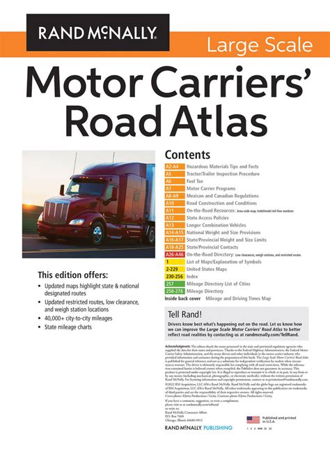 Rand McNally Large Scale Motor Carriers' Road Atlas [Spiral-bound] Rand McNally | Wide World ...