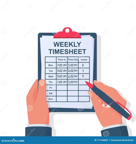 Timesheet Cartoons Illustrations Vector Stock Images Pictures | The ...