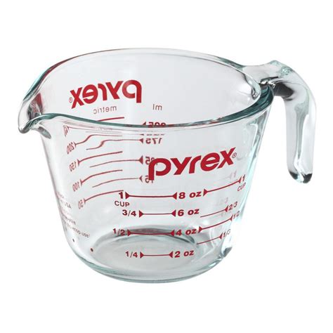 Pyrex Red & Clear Measuring Cup-1118443 - The Home Depot