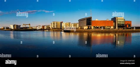 Odyssey Arena and Titanic Quarter, Belfast Stock Photo - Alamy