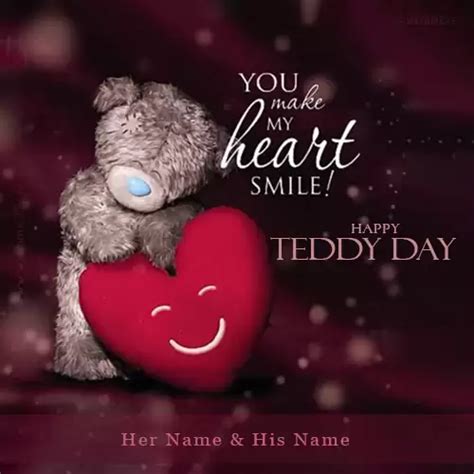 Write Name On Teddy Bear 2025 Images With Love Quotes Edit