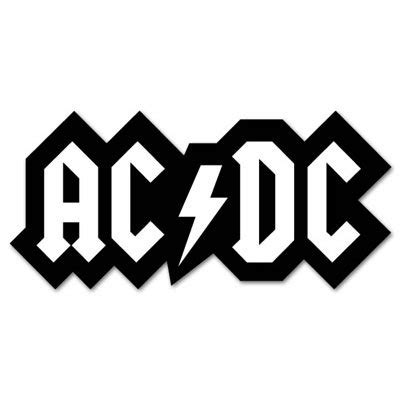 ACDC AC DC Logo Vynil Car Sticker Decal - Select Size : Amazon.in: Home Improvement