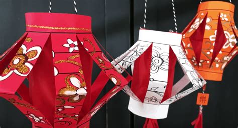 Chinese Lantern Craft Template