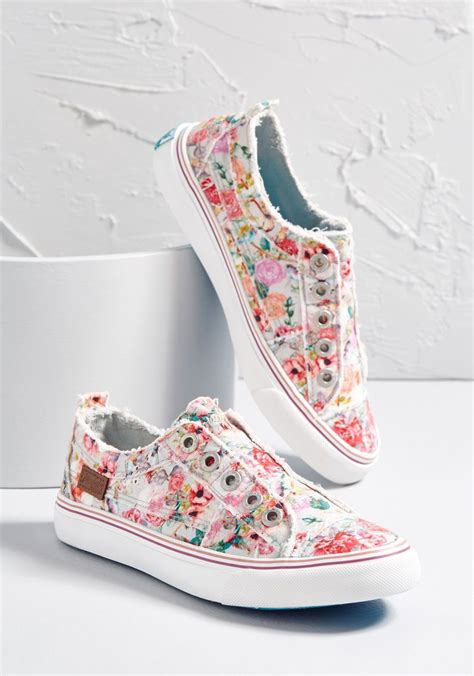 Blowfish Slip-On My Way Floral Canvas Sneakers – Mod and Retro Clothing ...