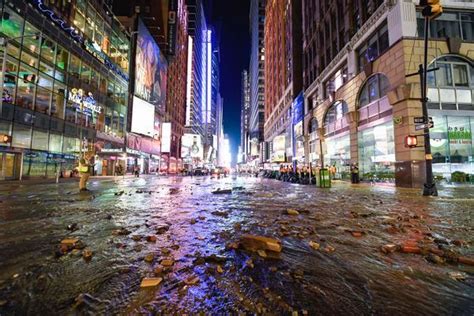 127-year-old water main in New York gives way under Times Square ...