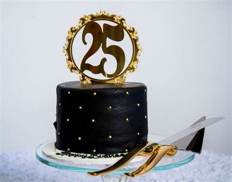 Customizable 25th Birthday Cake Topper - Etsy