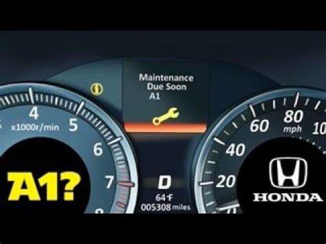 What does the A1 Service Light mean in my Honda; (2022 Honda Civic Hatchback Sport) - YouTube