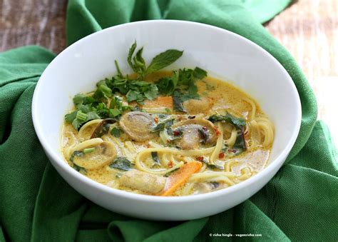 Vegan Laksa - Malaysian Curry Laksa Soup Recipe - Vegan Richa