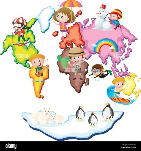 World Map Clip Art For Kids