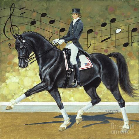 Musical Dancing Dressage Horse Painting by Don Langeneckert - Fine Art America