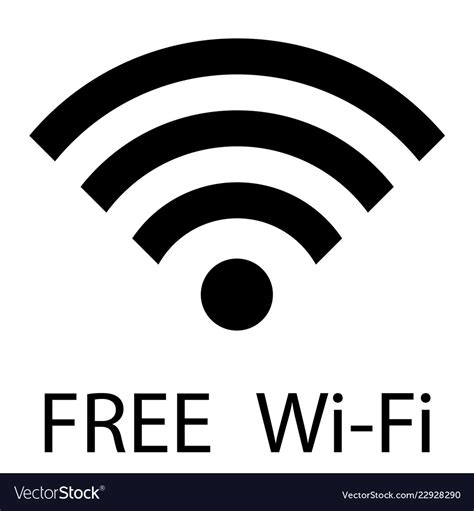 Free wifi sign wi-fi zone Royalty Free Vector Image