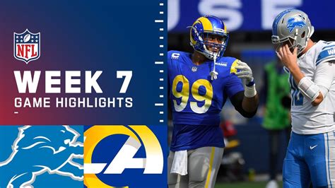 Lions vs. Rams Week 7 Highlights | NFL 2021 - YouTube