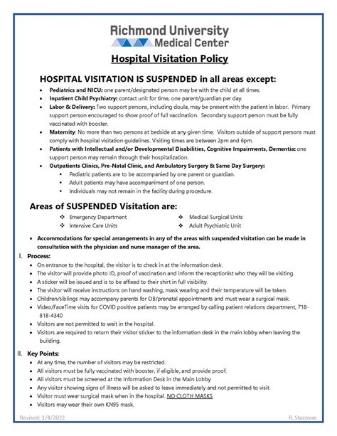 RUMC, SIUH update hospital visitation policies due to new COVID surge - silive.com