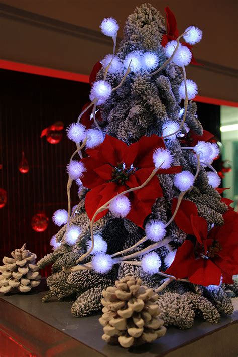 Sapin de noel symphonie florale