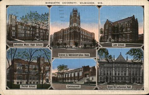 Marquette University MIlwaukee, WI Postcard