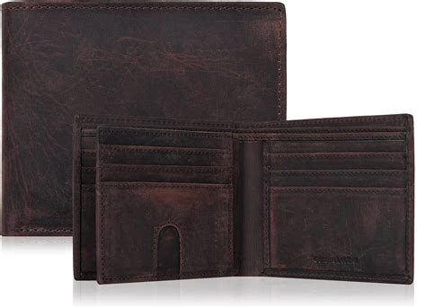 Comprar Traversible Real Leather Bifold Wallet for Men, Ultra Slim Minimalist Front Pocket with ...