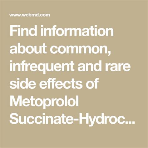 Find information about common, infrequent and rare side effects of ...