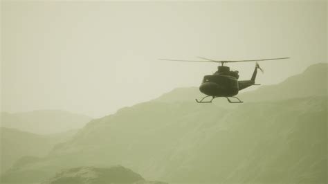 Slow Motion United States military helicopter in Vietnam 6196087 Stock ...