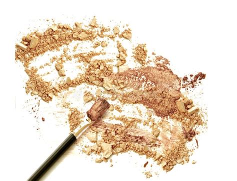 Golden Glitter Eye Shadow Isolate on White. Stock Image - Image of beige, glamour: 107181291