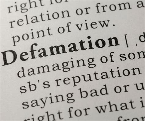 Defamation: Understanding the Impact and Legal Remedies