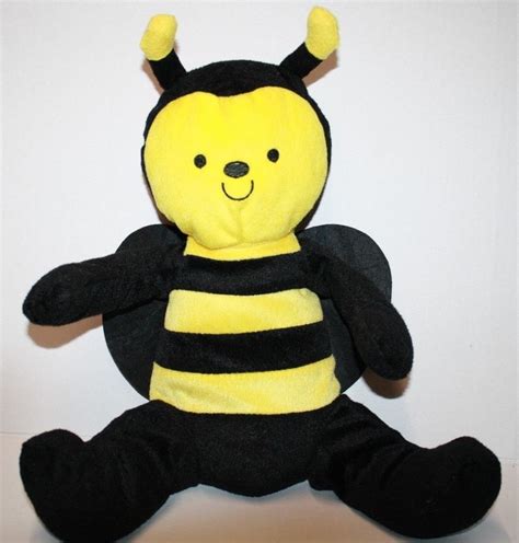 BUMBLE BEE 14" Stuffed Yellow Jacket Black Plush Soft Toy Felt Wing Sewn Eye BUG #Unbranded ...