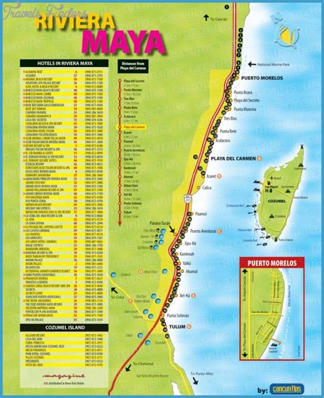 Riviera Maya Map - TravelsFinders.Com