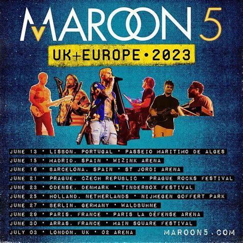 Maroon 5 UK and European Tour 2023: Tickets, presale, where to buy ...