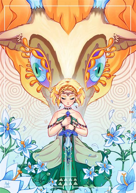 Zelda and The Light Dragon | TotK by Lushies-Art on DeviantArt