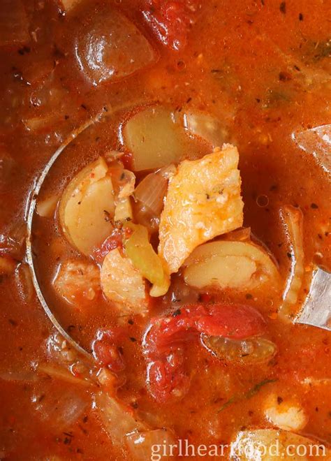 Tomato Fish Stew Recipe | Girl Heart Food®