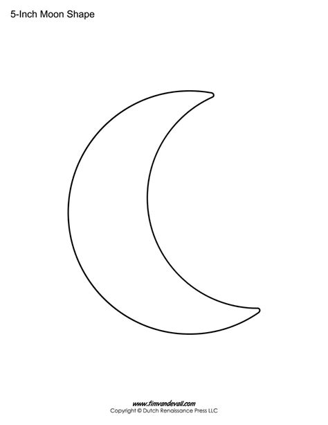 Blank Moon Templates – Tim's Printables | Moon tattoo designs, Shape templates, Shape tattoo