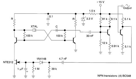 LOW_FREQUENCY_CRYSTAL_OSCILLATOR - Oscillator_Circuit - Signal_Processing - Circuit Diagram ...