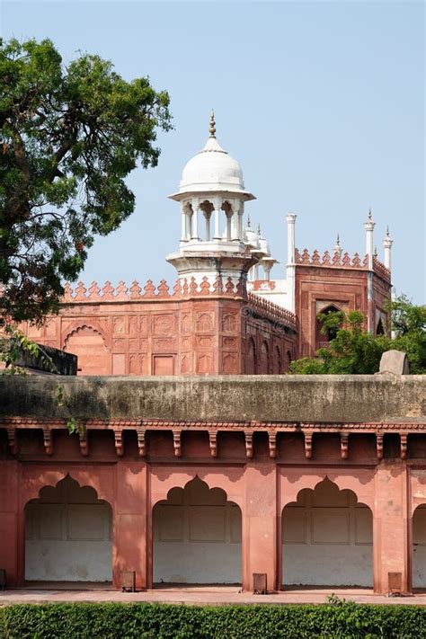 Indian Wonderful Examples of Architecture - Red Fort in Agra Stock ...