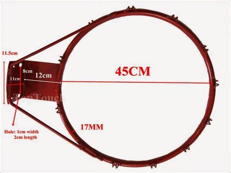 BASKETBALL: Basketball Rim Measurements