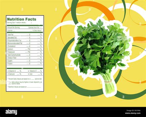 bunch of parsley nutrition facts Stock Photo - Alamy