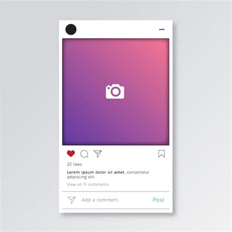 Premium Vector | Instagram post template