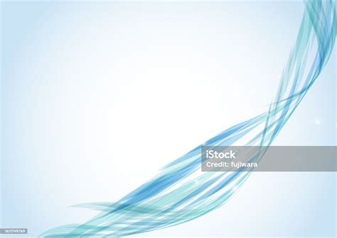 Light Blue Abstract Wave Background Stock Illustration - Download Image ...