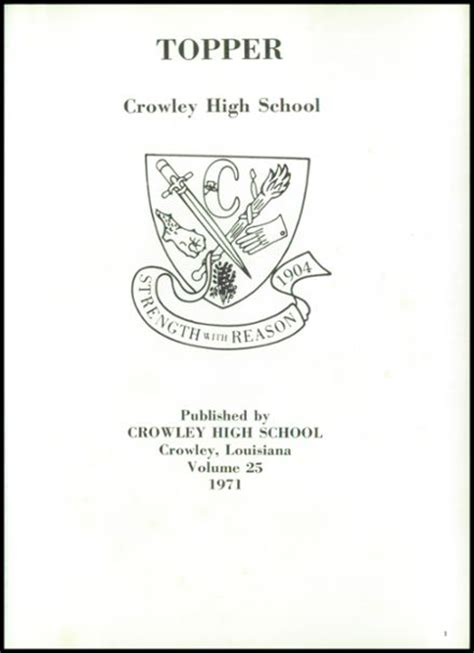 Explore 1971 Crowley High School Yearbook, Crowley LA - Classmates