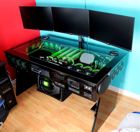 My computer rig tower pc gaming setup liquid cooled www.facebook.com ...