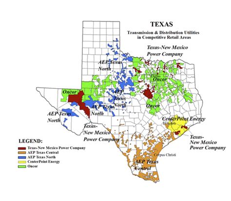 Ercot Power Grid Map